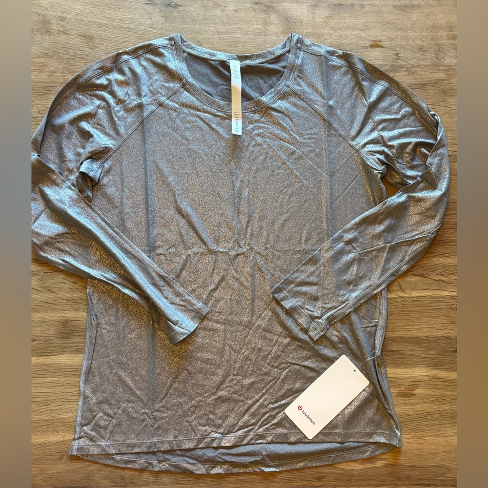 Lululemon Emerald Long Sleeve Shine- Size 8—NWT